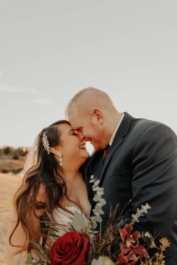 bride and groom portraits