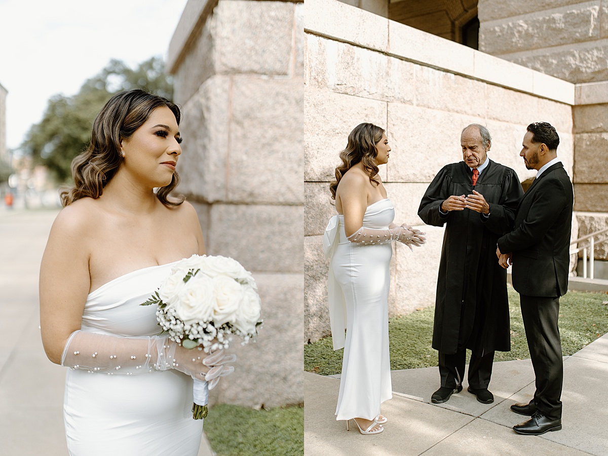 man and women take photos for their elopement by Patricia Perez Photography