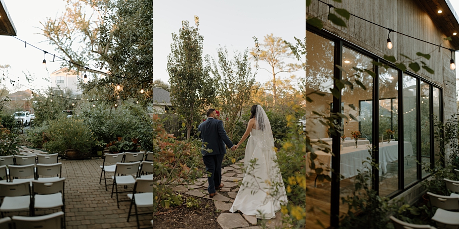 The couple captured sweet moments in the courtyard captured by patricia perez photography
